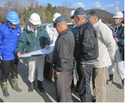 東広島呉道路工事 現地視察2(大多田地区)